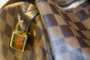 Each Louis Vuitton luggage piece is equipped with a working (and stylish) lock and keys photo by emily elizabeth enns